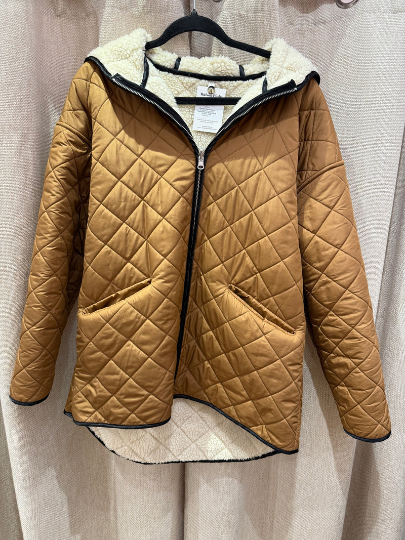 Manteau blanc I.Code fausse fourrure T.40