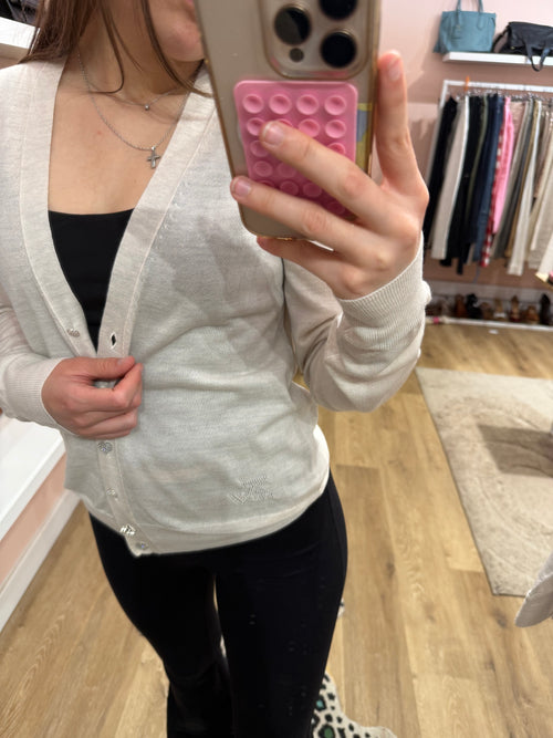 Gilet laine Zadig & Voltaire Blanc T.S 31/05