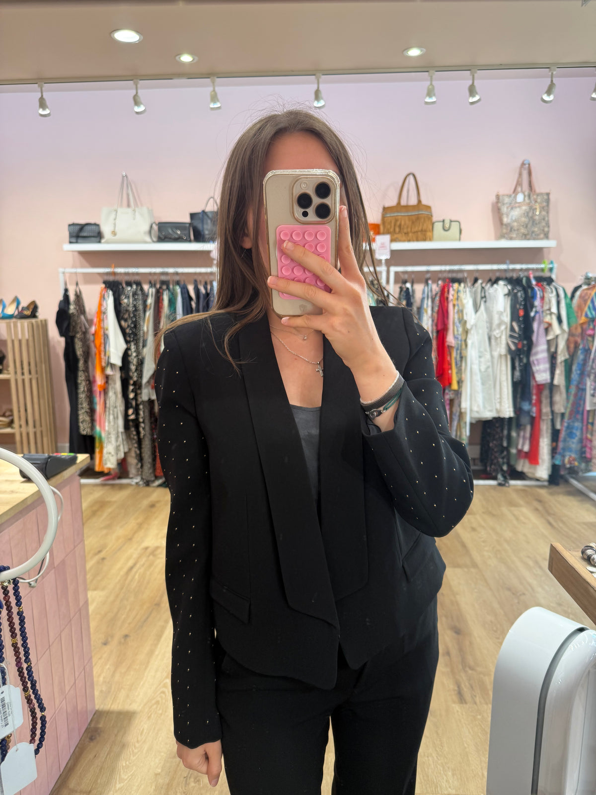 Blazer noir boutons dorés Claudie Pierlot T.40 07/06