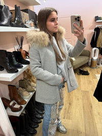 Manteau gris Maje taille 36