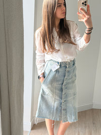 AllSaints Jupe en jean bleu T36