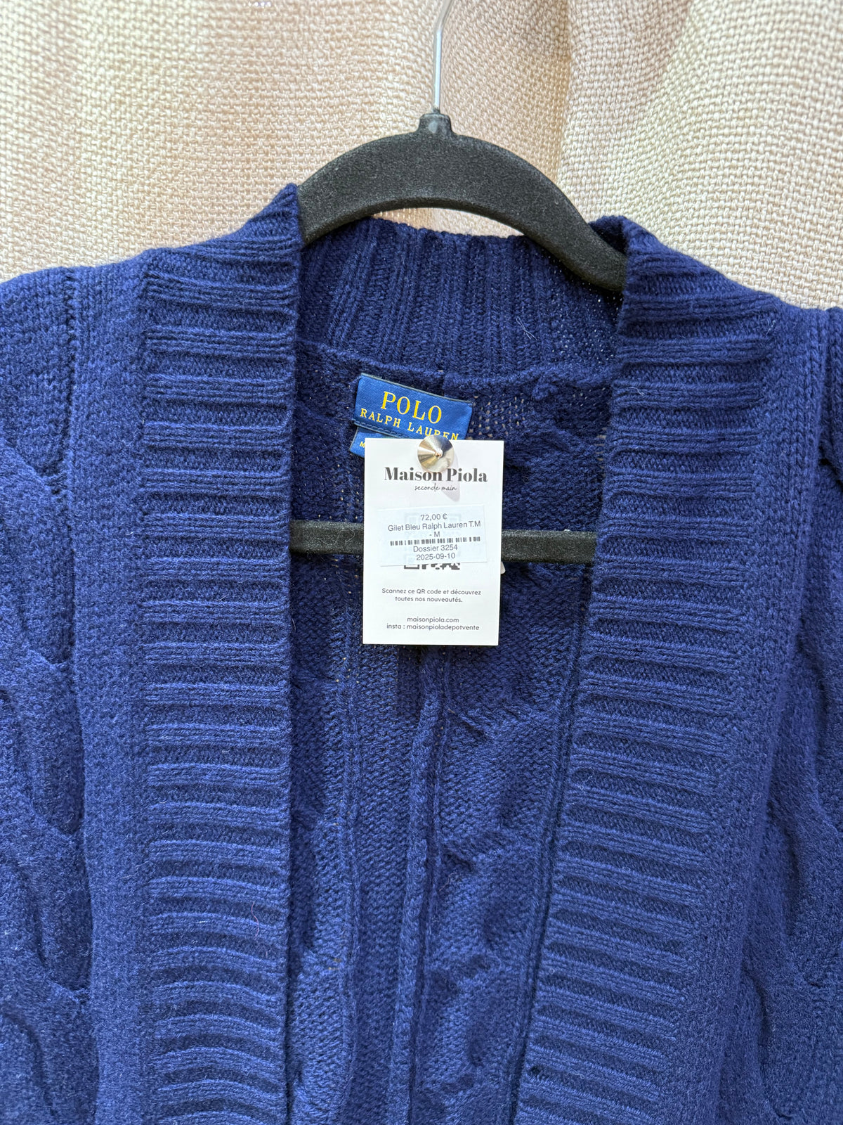 Gilet Bleu Ralph Lauren T.M