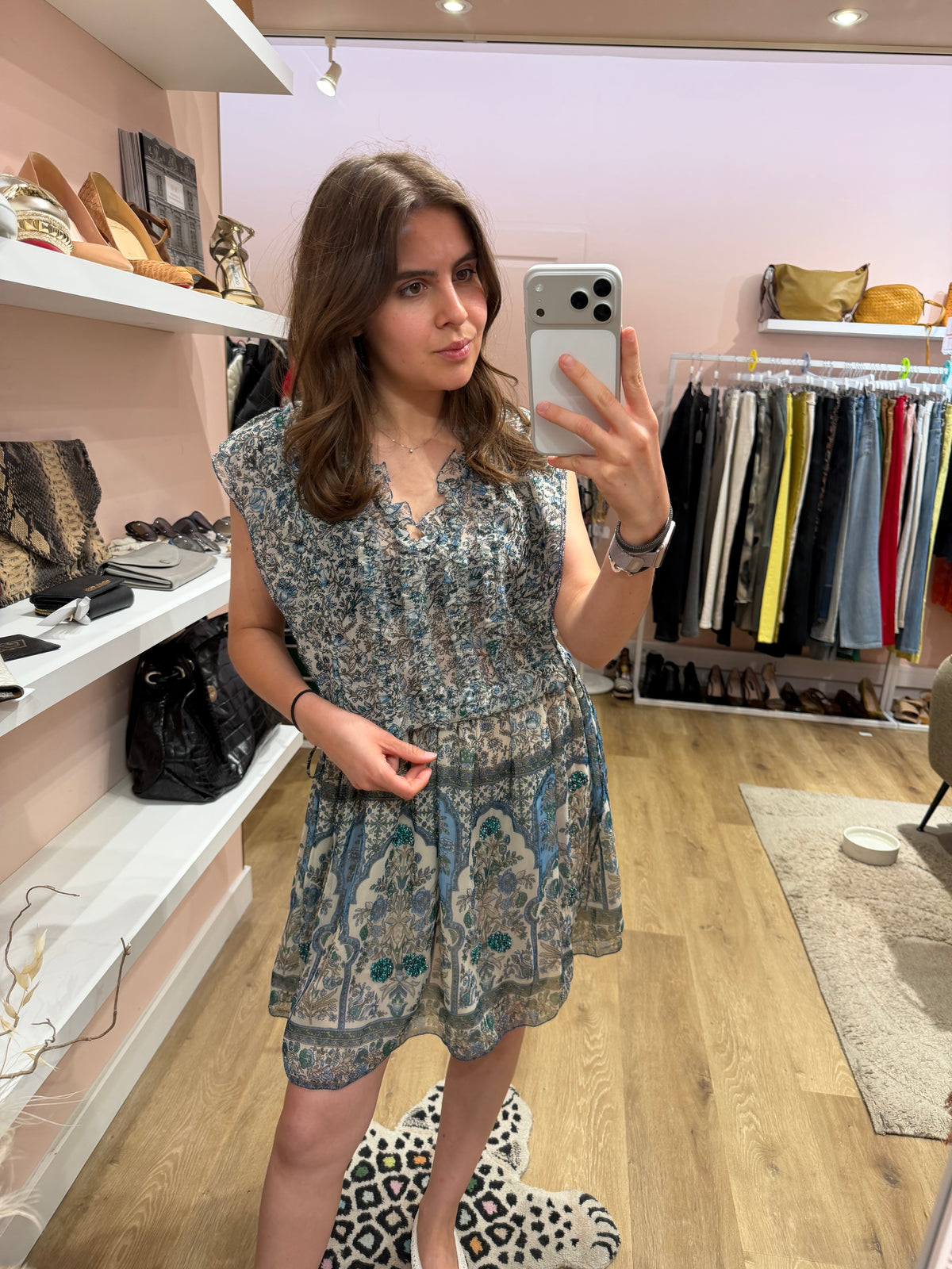 Robe verte Zadig & Voltaire débardeur T.L 28/07