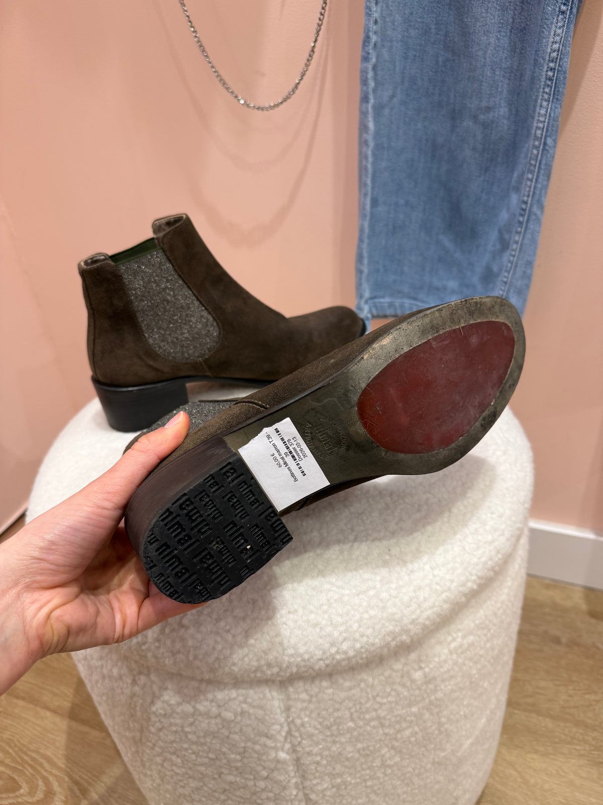 Bottines mimal marron T.39
