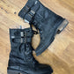 Bottines ikks cuir noir T.38