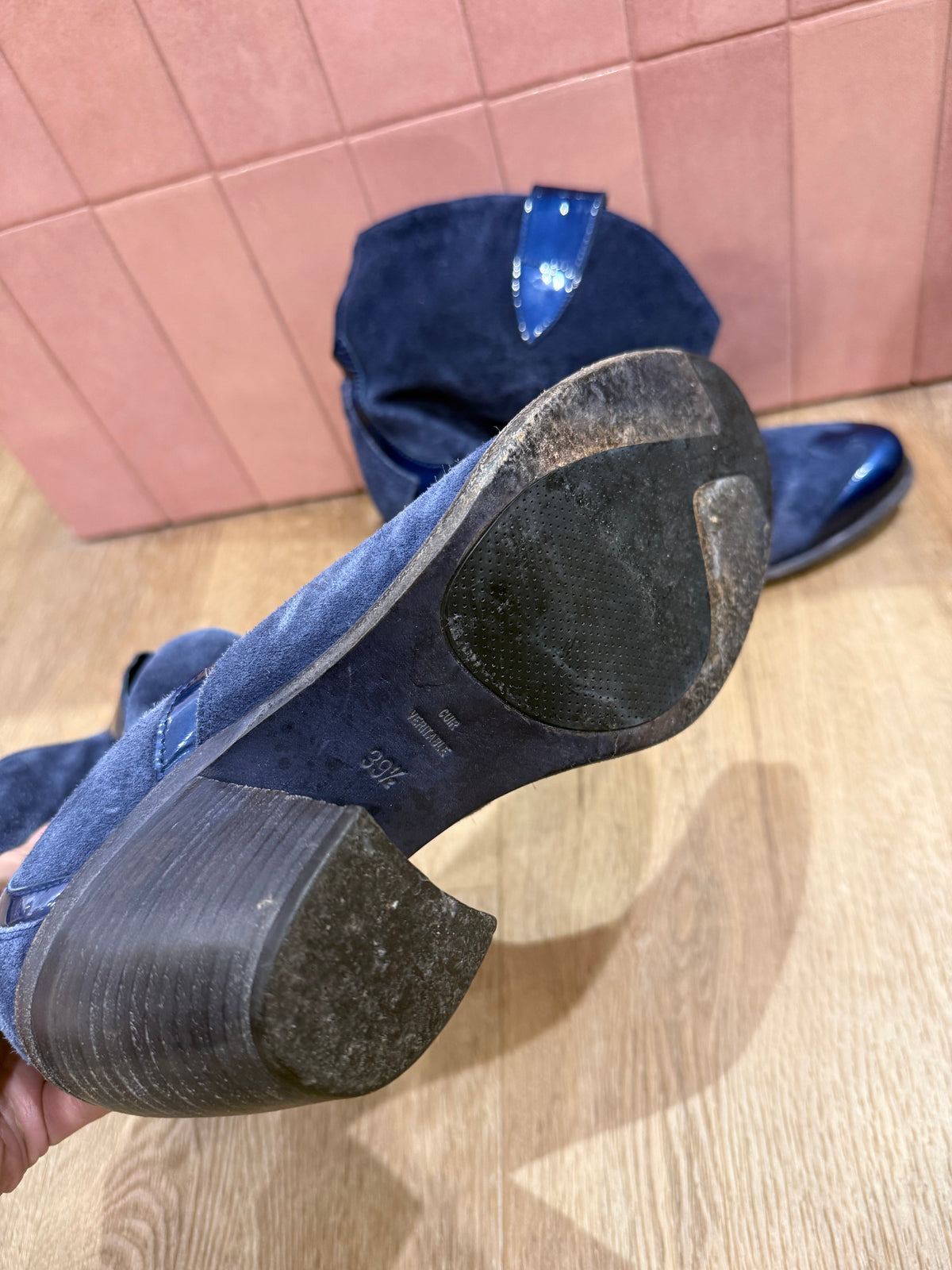 Chaussures Bleu Free Lance T.39 1/2