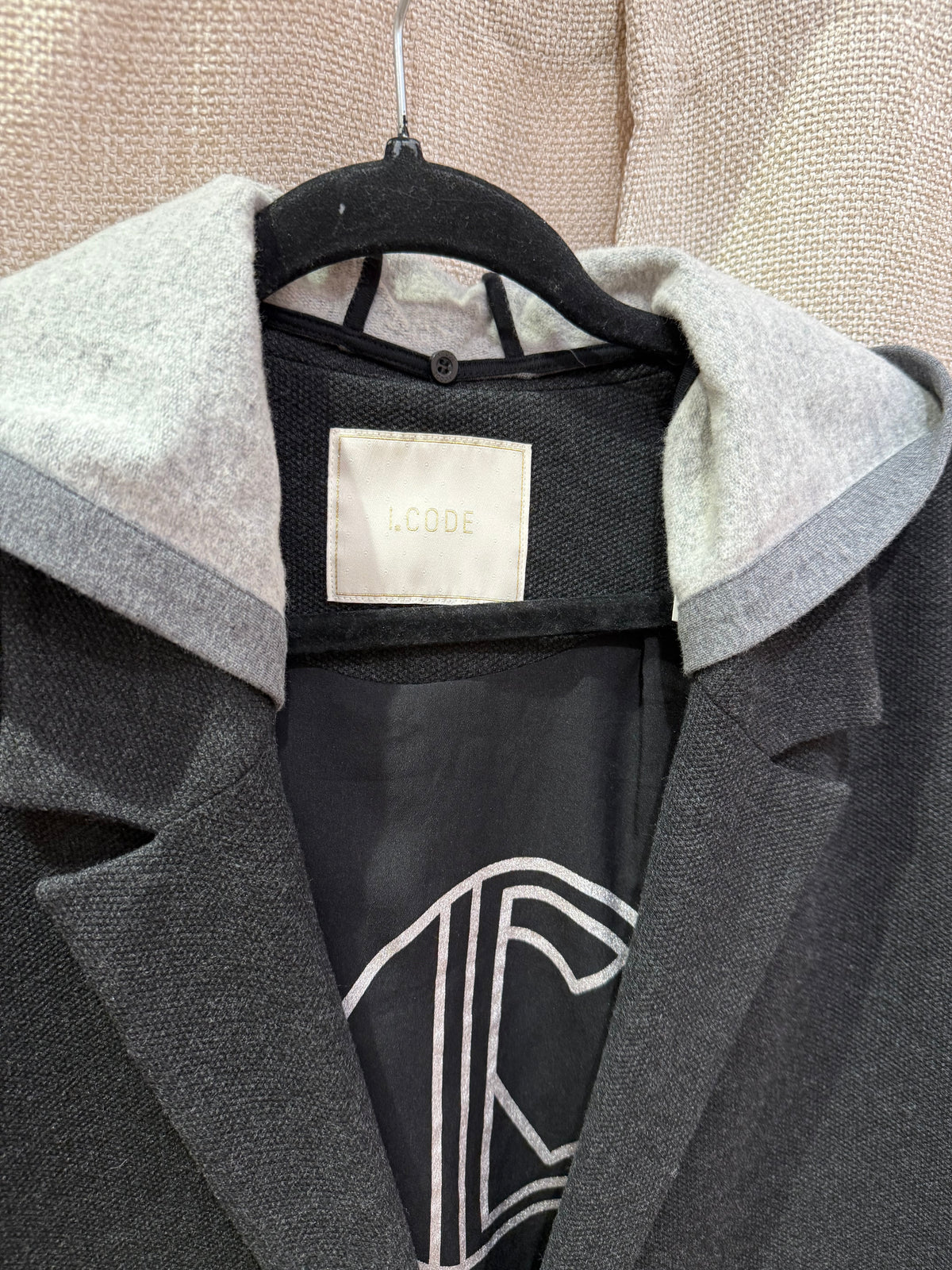 Blazer I.Code gris capuche T.44
