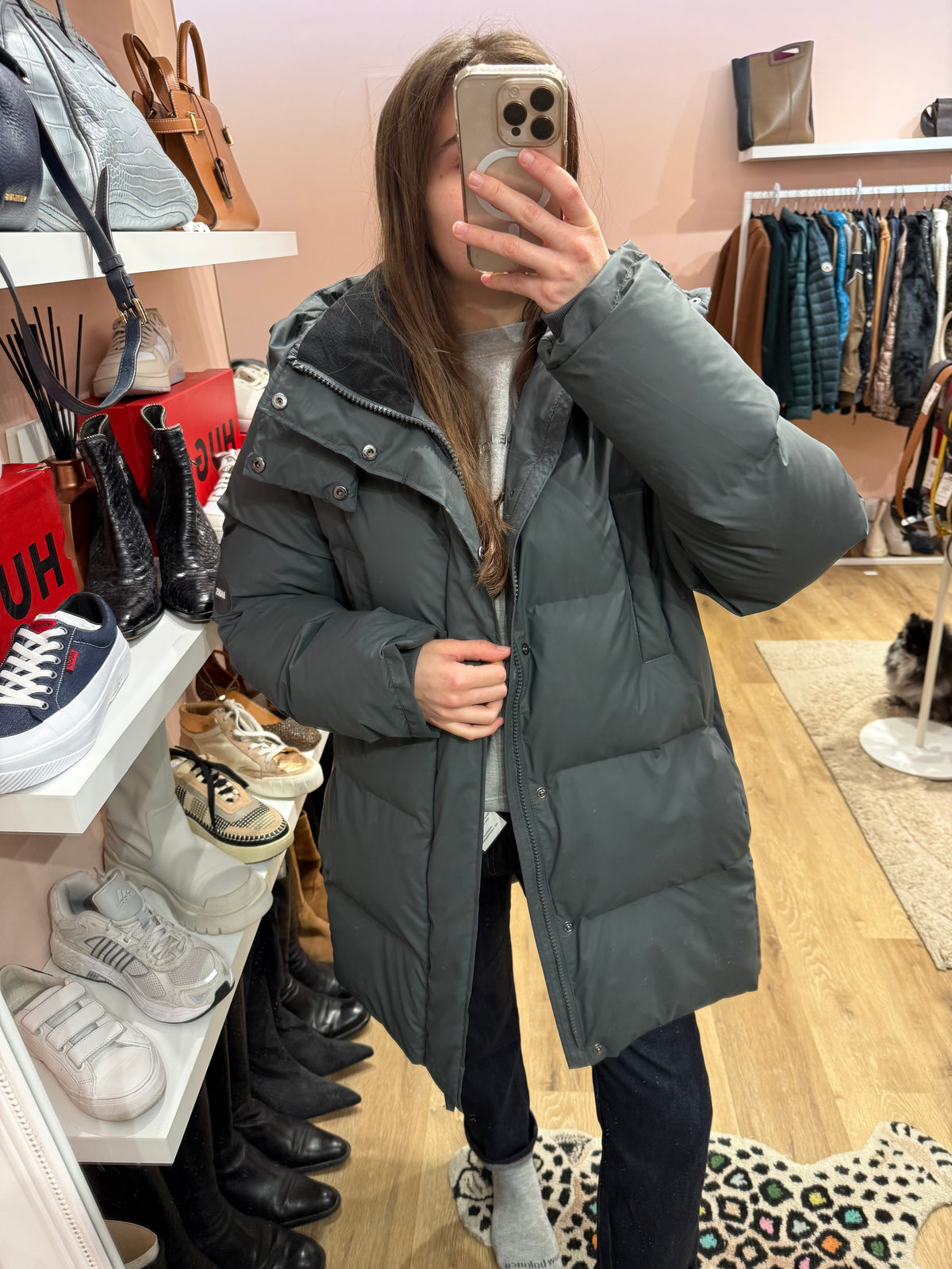 Doudoune grise rains T.L