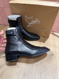 Bottines - louboutin noir, cuir, T.40
