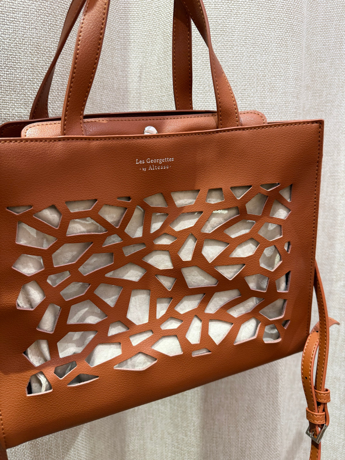 Sac marron cuir Les Georgettes