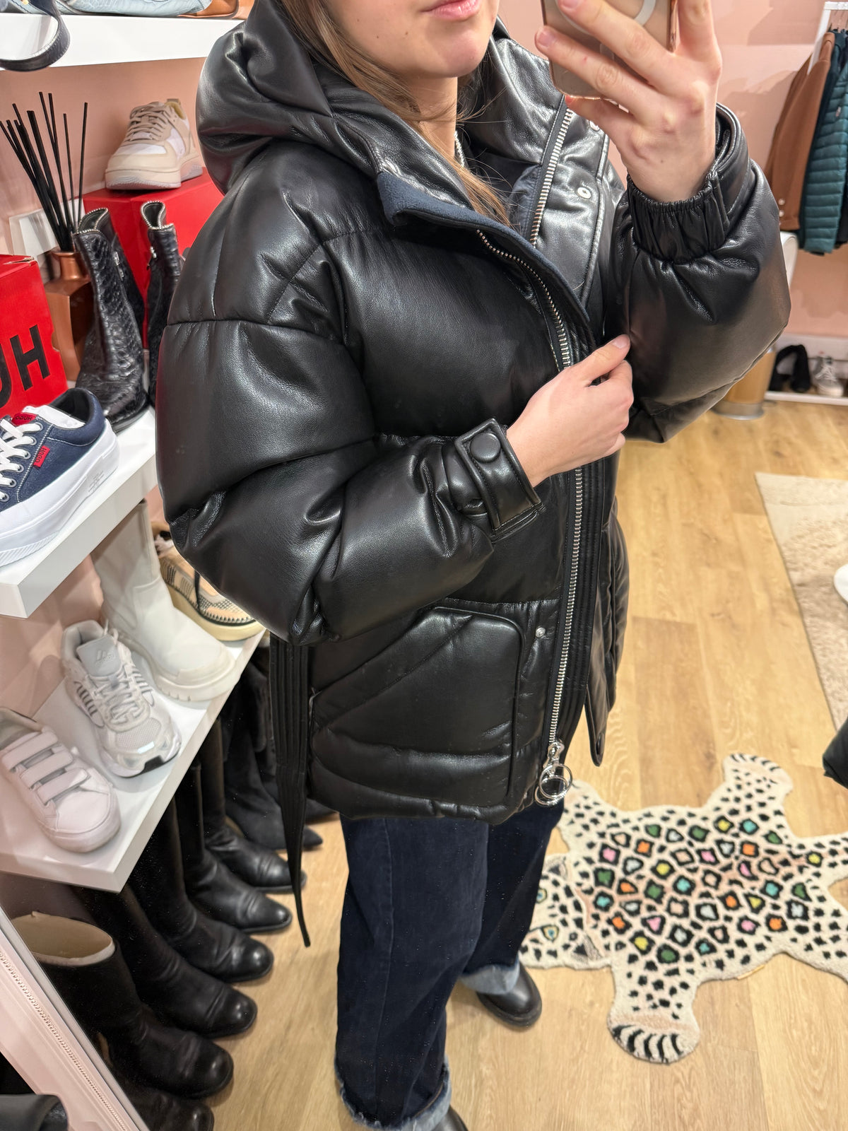 Doudoune simili cuir Ienki Ienki T.S/M