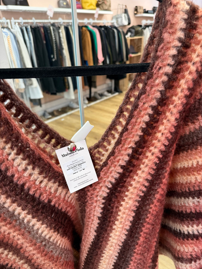 Pull Beige/rose/marron Sans marque TU