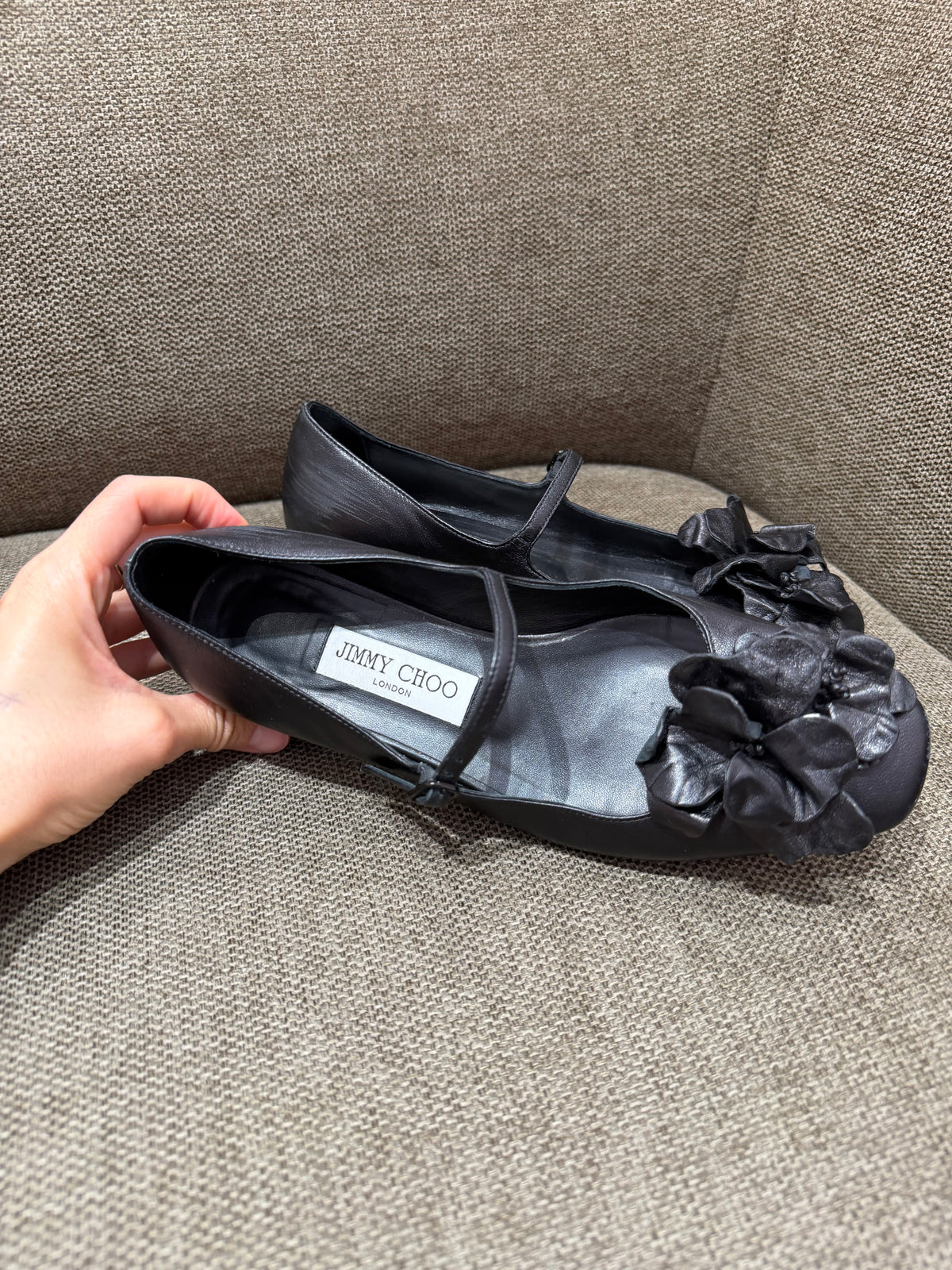 Jimmy Choo - Ballerines noires - T.37 03/09