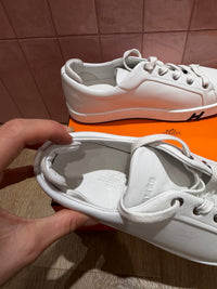 Baskets blanches Hermès T.38 27/08