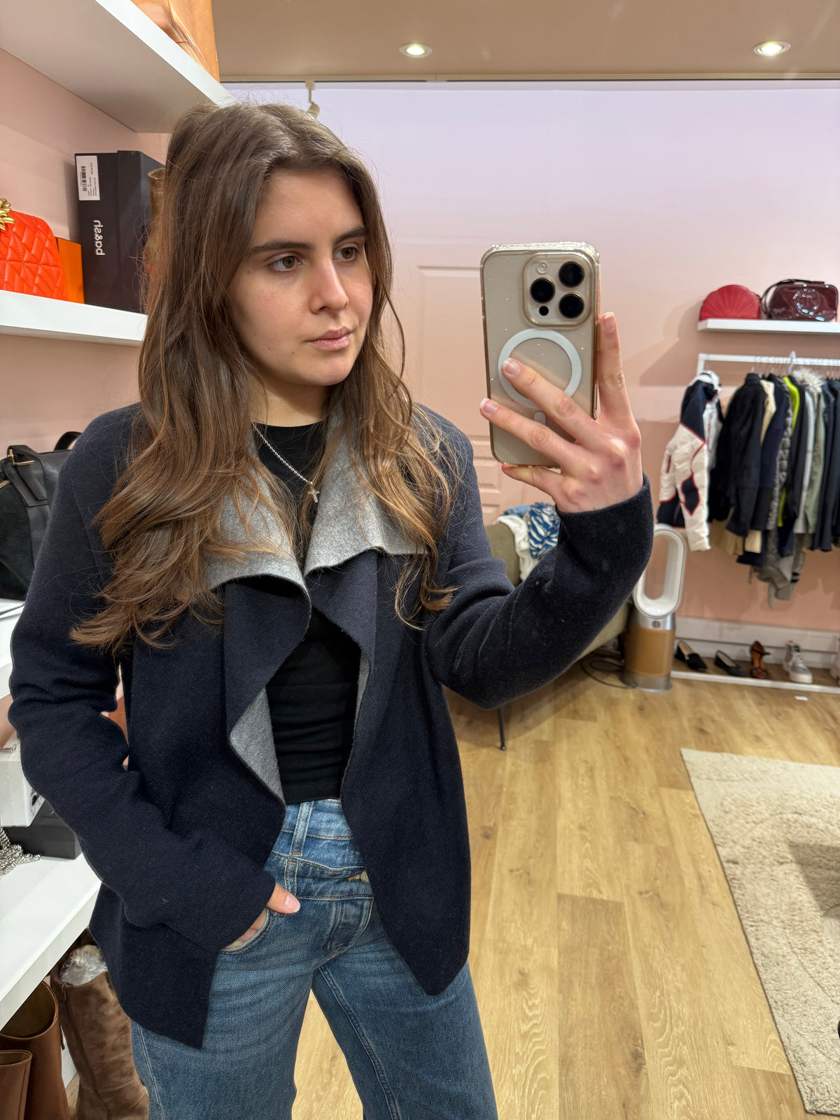 Gérard Darel - Veste bleu marine/gris - T.L