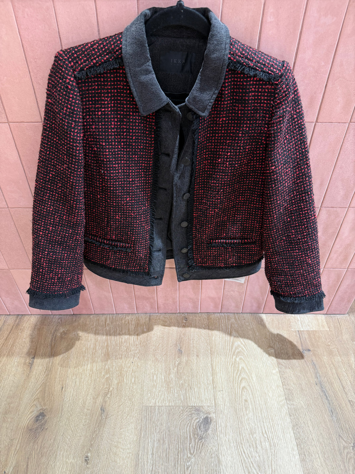 veste rouge ikks gris T.36/38