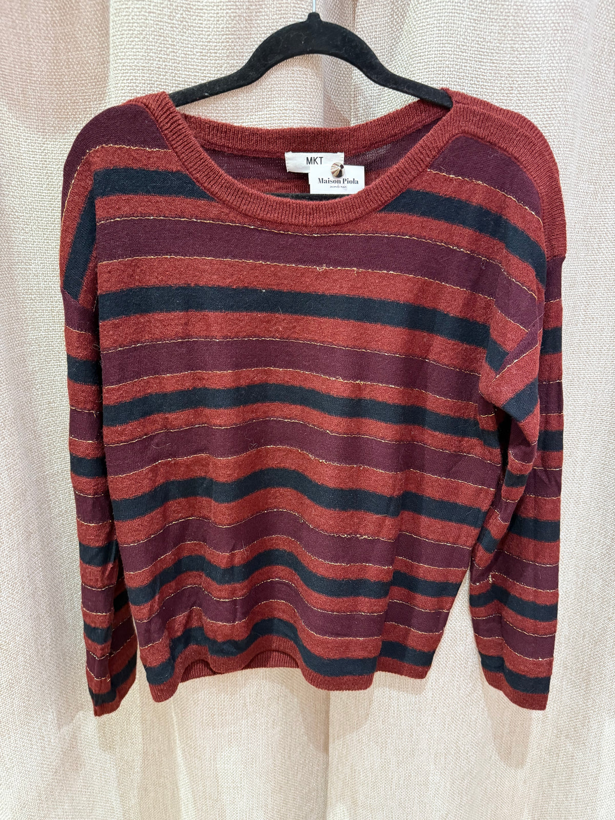 Pull Mkt Noir Rouge T.M/L