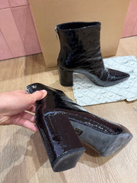 Bottines noires brillantes pointues Zadig & Voltaire - T.37 07/10