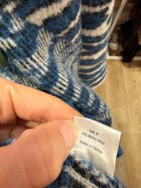 Gilet long bleu et blanc Zadig & Voltaire TU laine