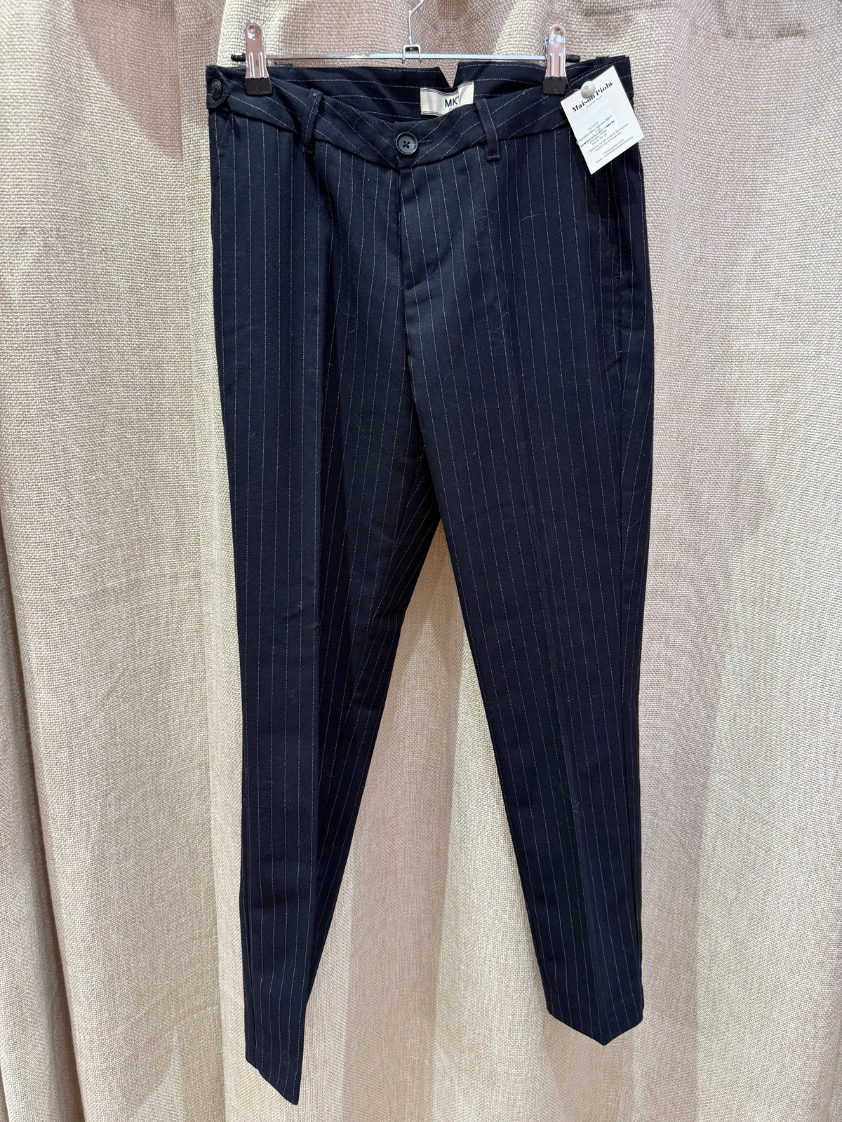 Pantalon bleu rayures MKT — T.38