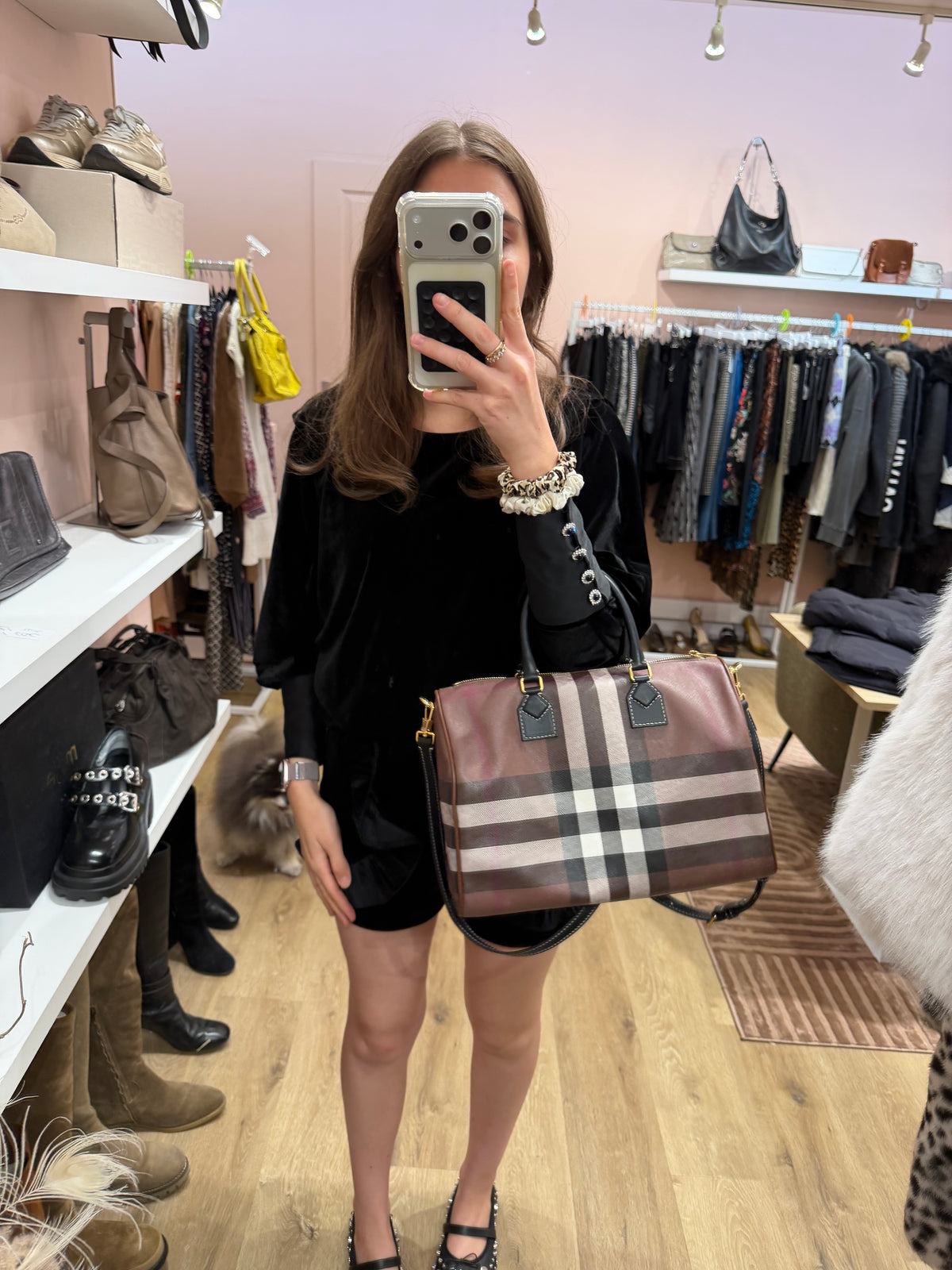 Sac bowling moyen Check (cabas) 15/10