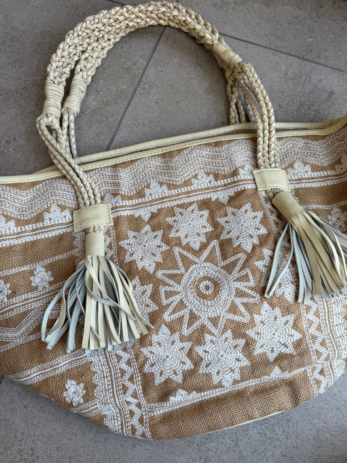 Sac beige en cuir Antik batik 16/08