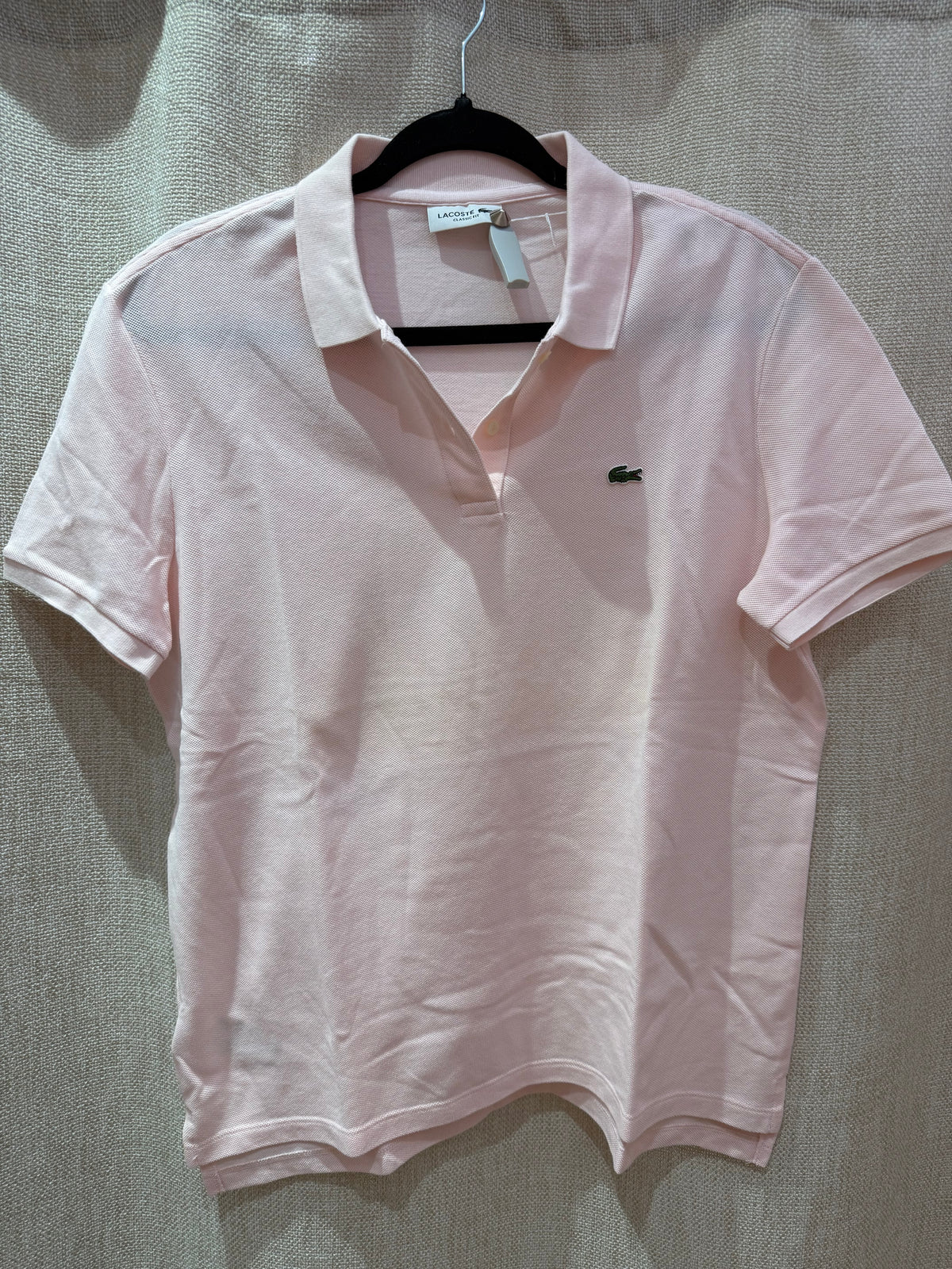 Lacoste polo rose T.44 14/06