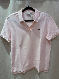 Lacoste polo rose T.44 14/06