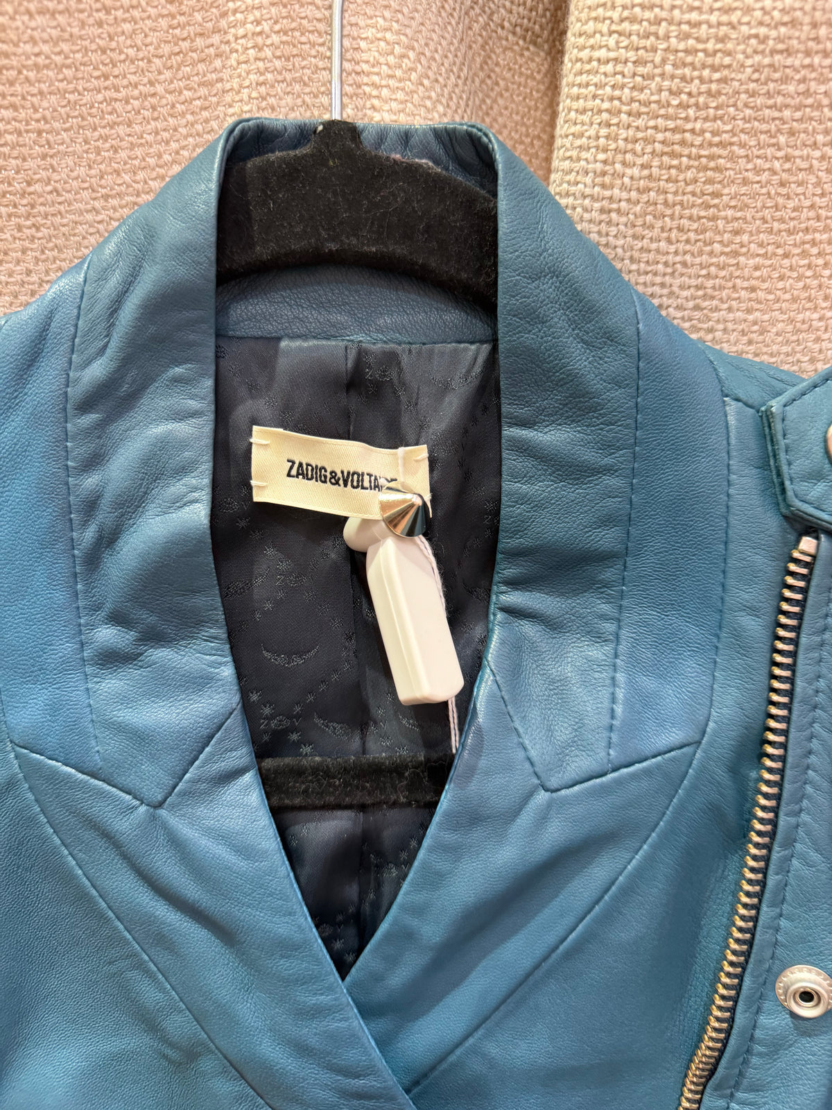 Veste en cuir Zadig & voltaire T.L 28/09