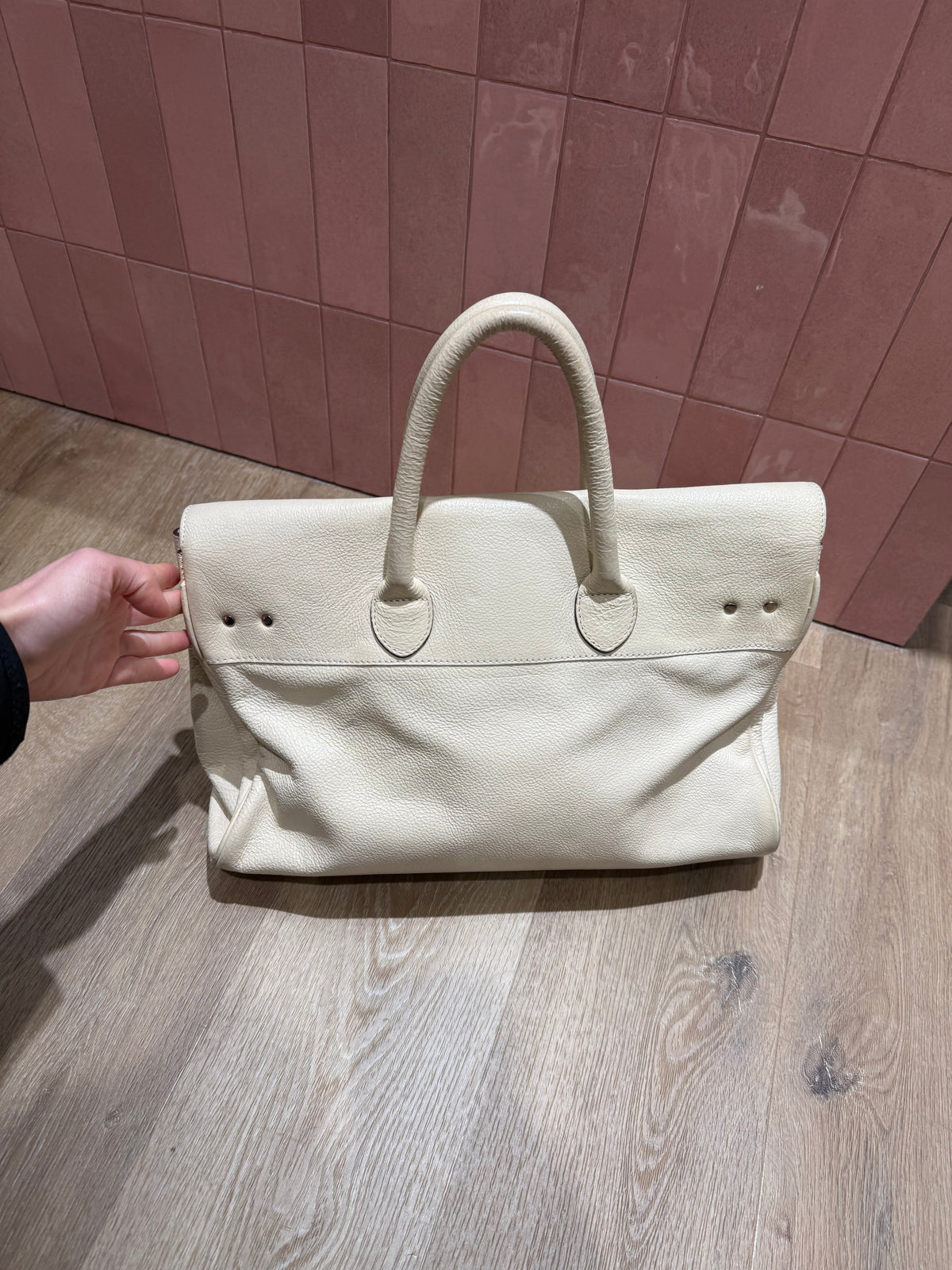 Sac mac Douglas beige cuir