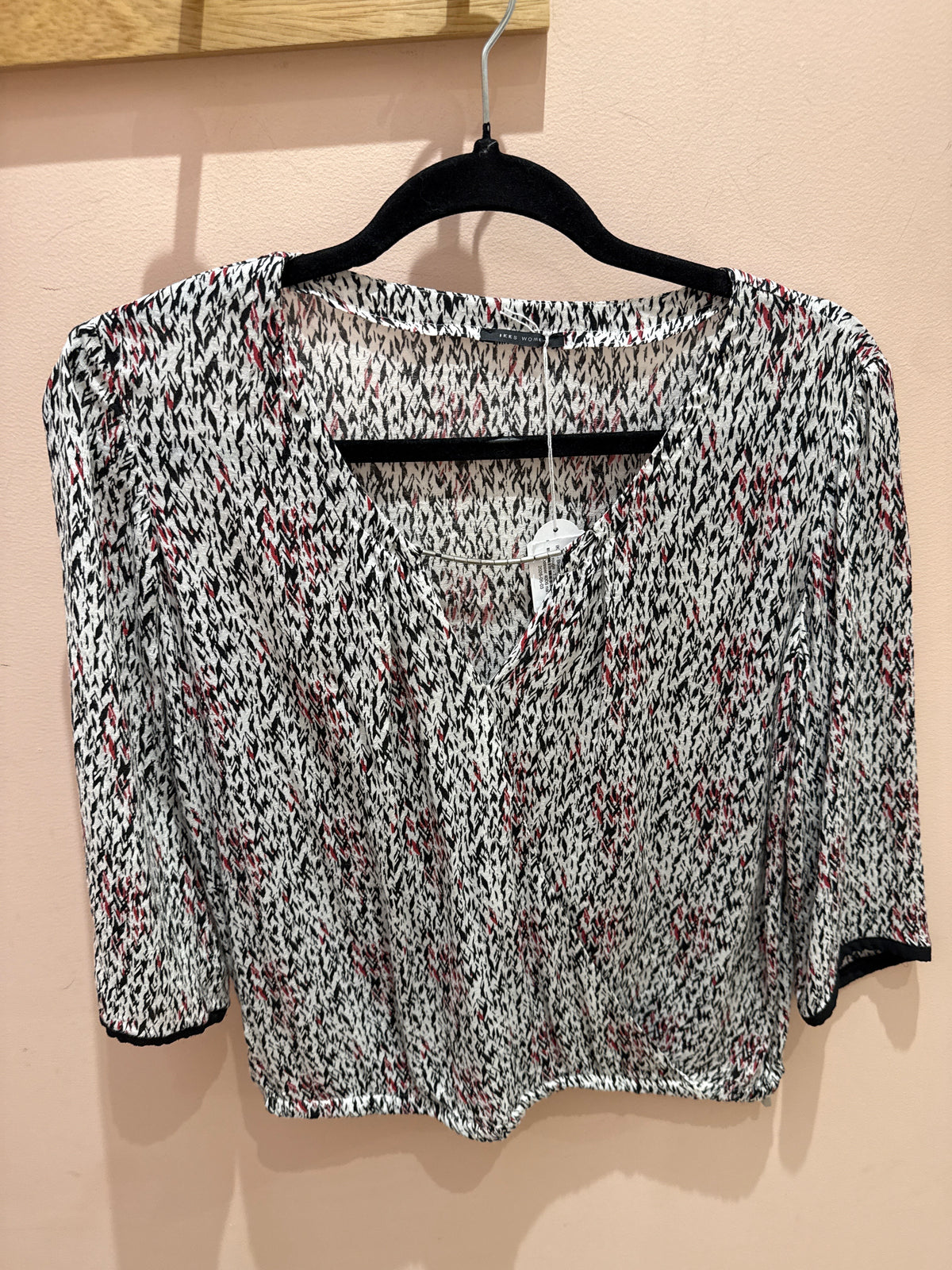 IKKS - Blouse Blanc, noir et rouge - T.38