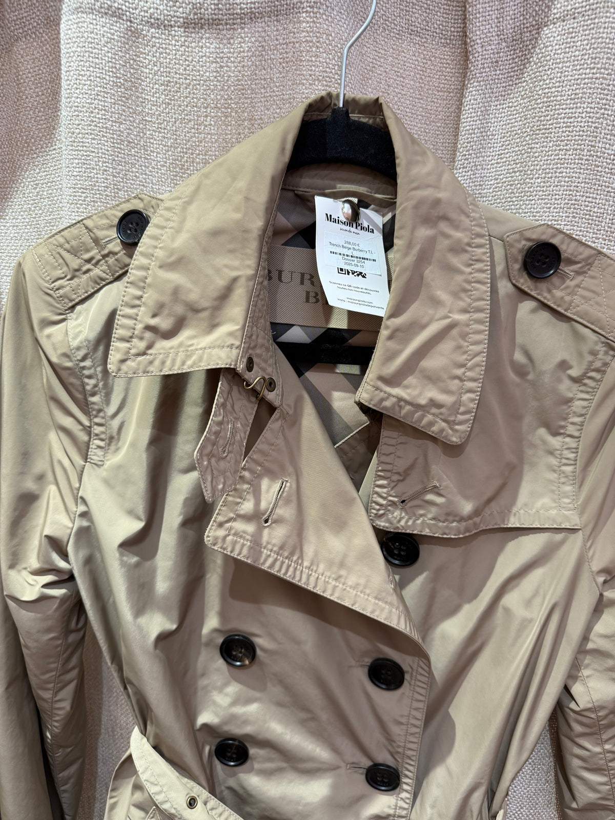 Trench Beige Burberry T.L