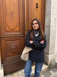 Blazer One Step Noir & blanc (motif) T.44