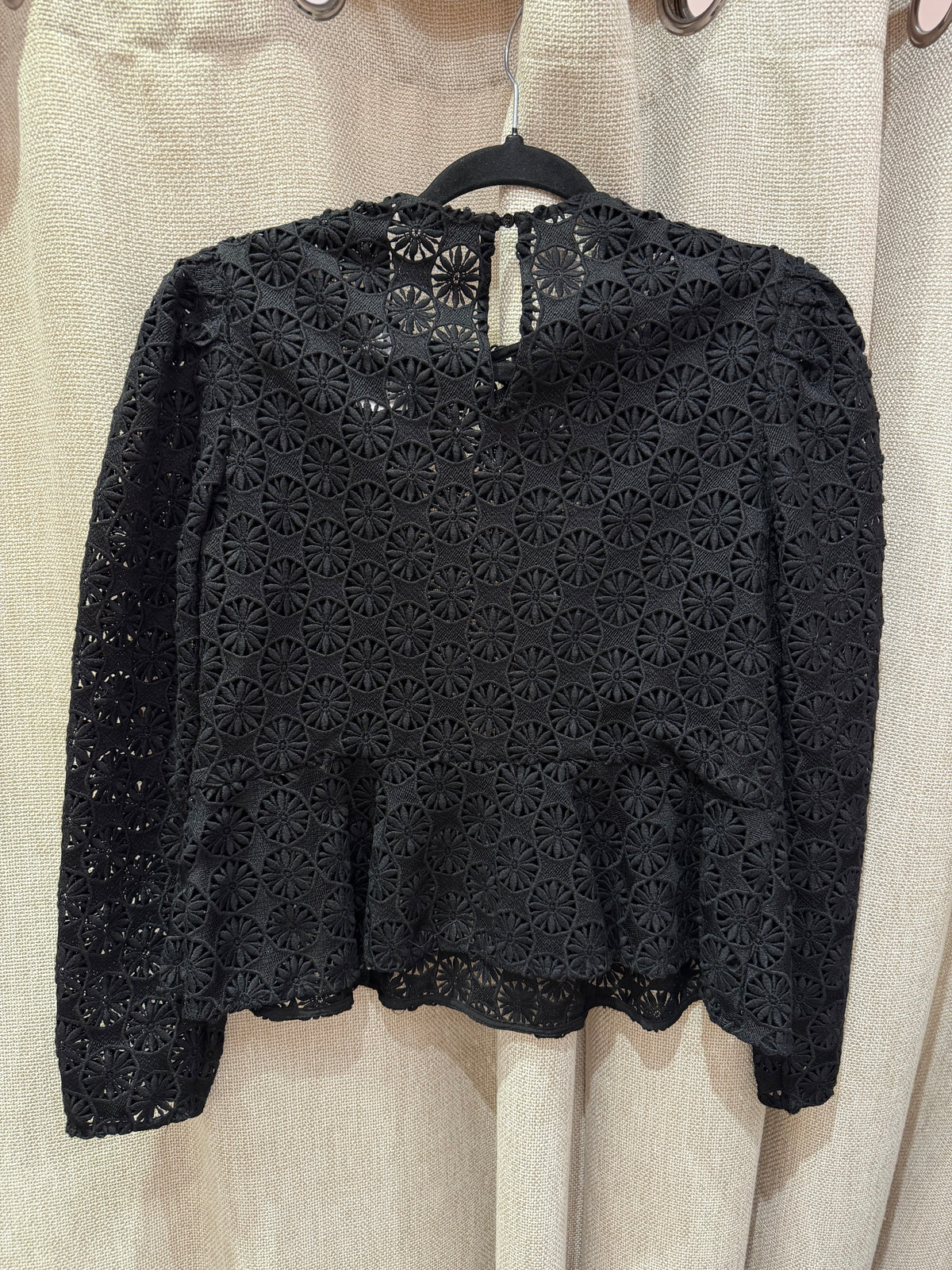 Sandro Top noir dentelle T.M 27/09