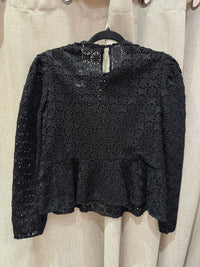 Sandro Top noir dentelle T.M 27/09