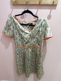 Robe beige et corail Cotélac T.S