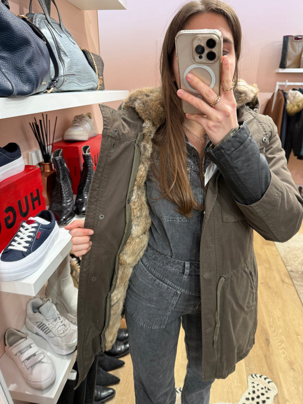 Doudoune IKKS kaki T.38