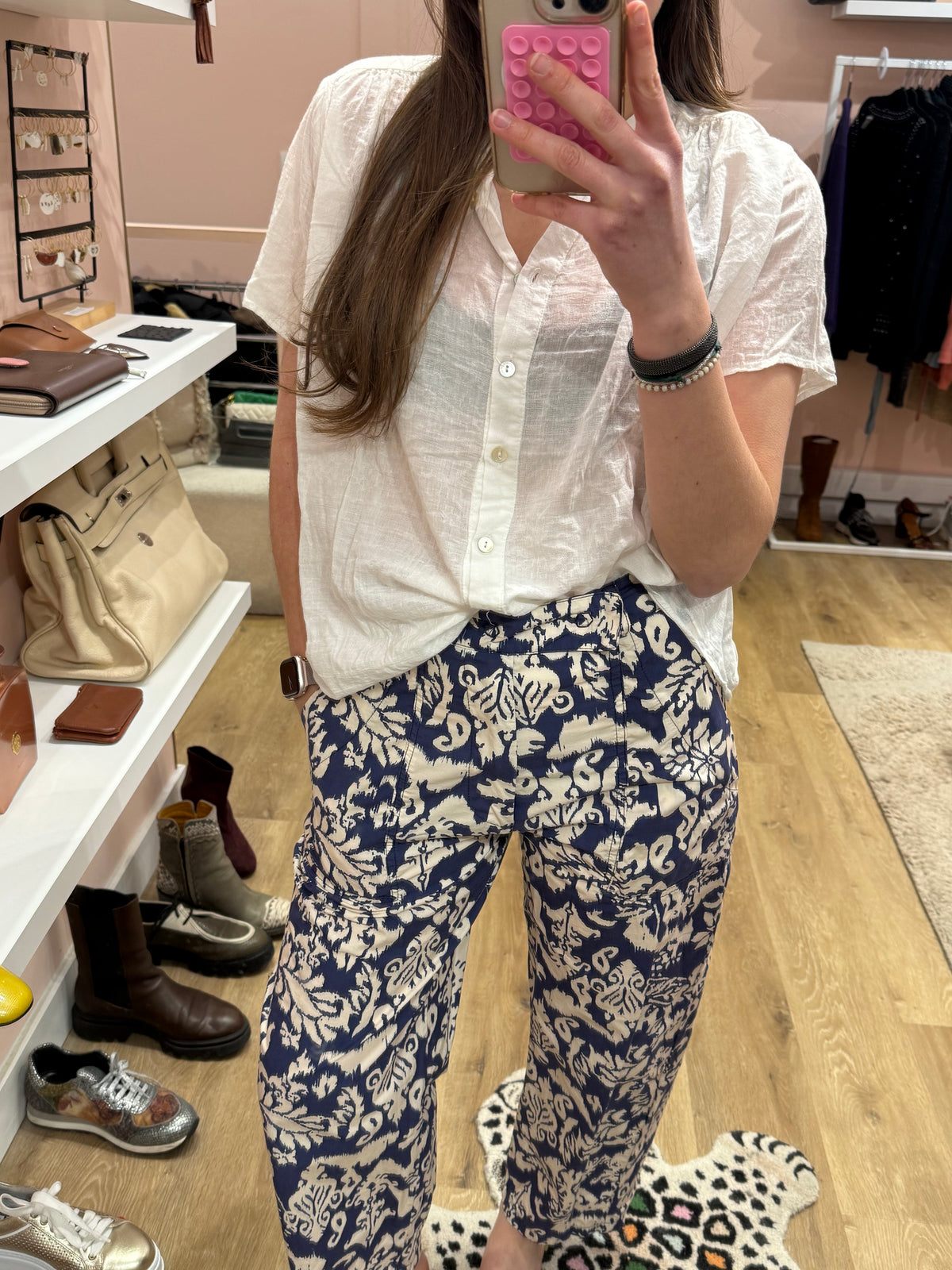 Banditas Pantalon Blanc et bleu T.S