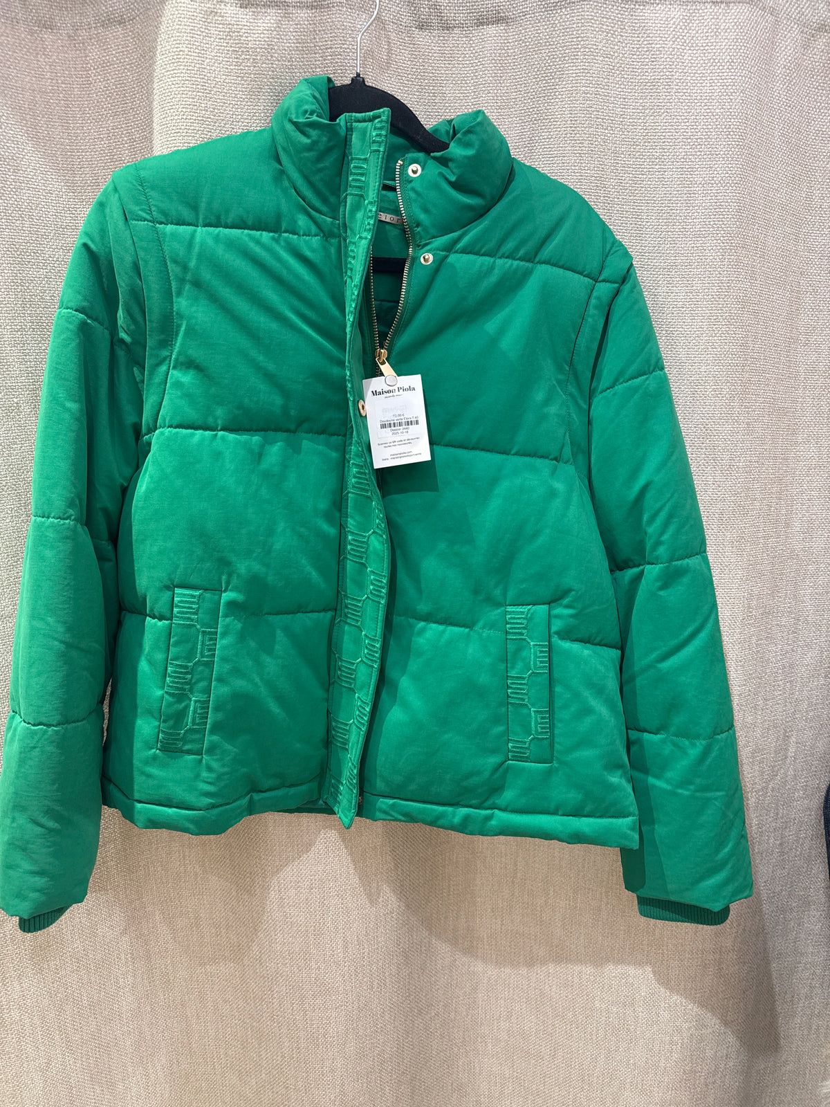 Doudoune verte Elora T.40