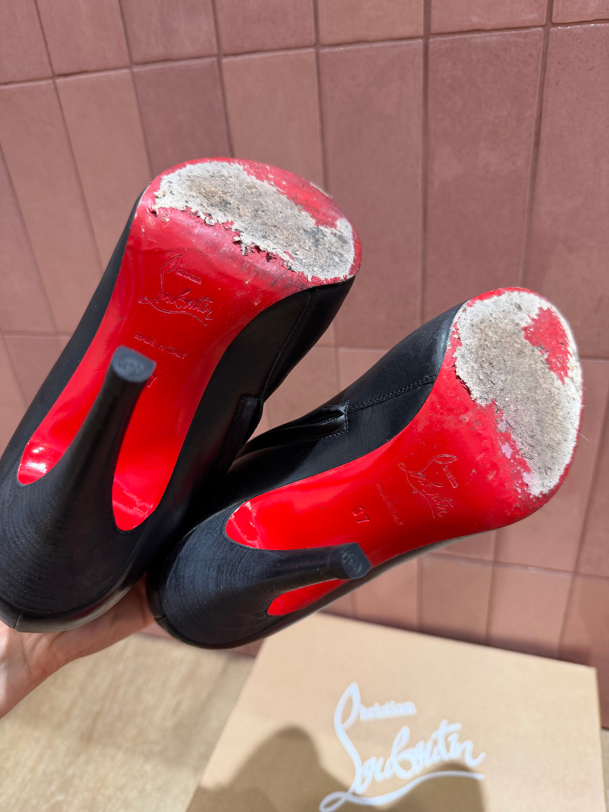 Bottines à talons Louboutin T.37 29/09