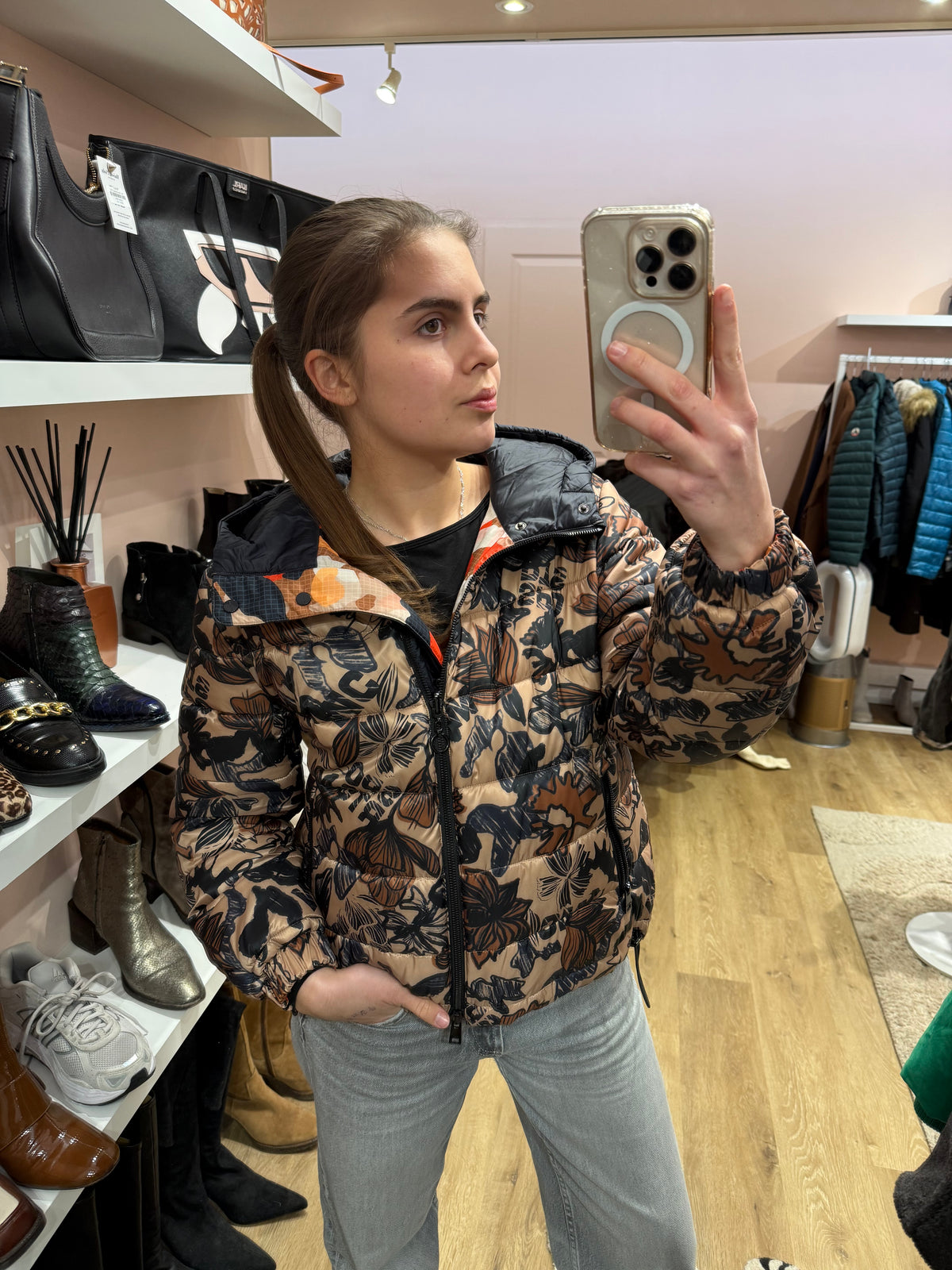 Veste beige et bleu Marc Cain T.S