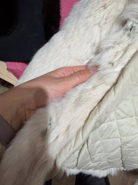 Manteau vraie fourrure lapin T.38/40 18/08