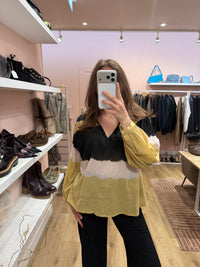 Chemise Noire et beige Ba&sh T.S 07/09
