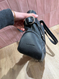 Sac noir lancel cuir grainé