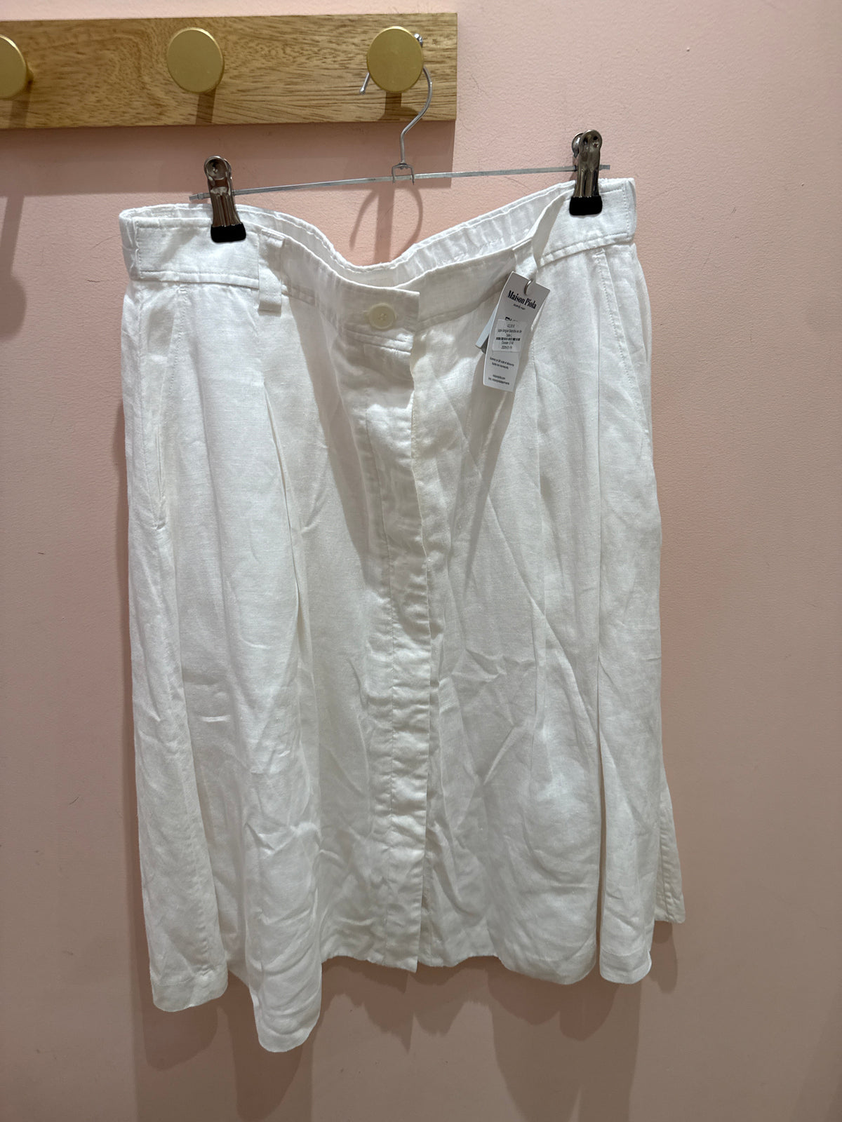 jupe longue blanche en lin Taille L