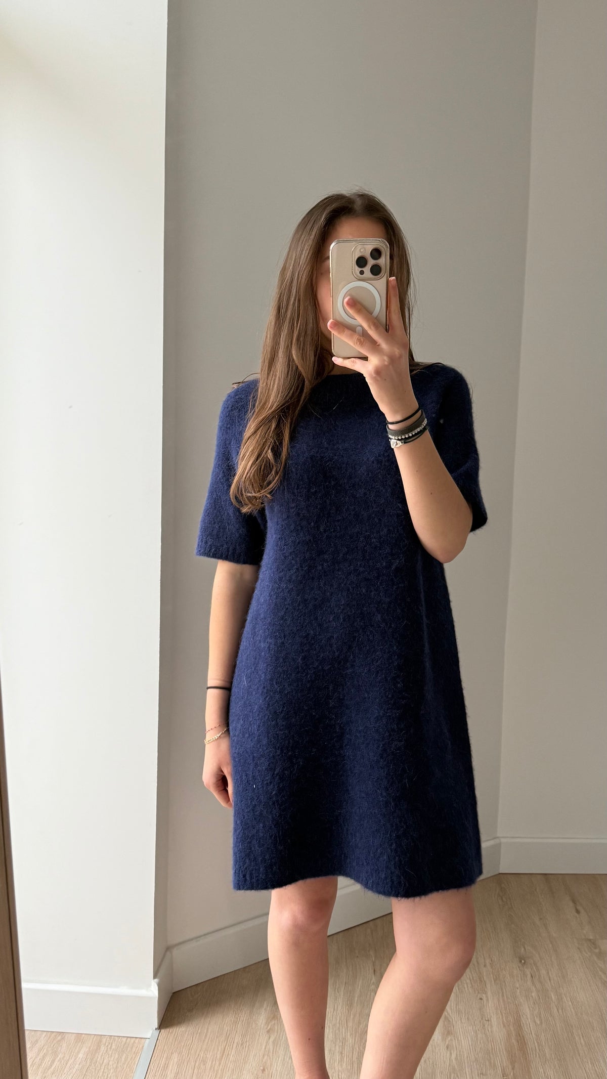 Robe M alpaga Kookai Bleue