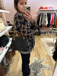 Sac en cuir noir vintage