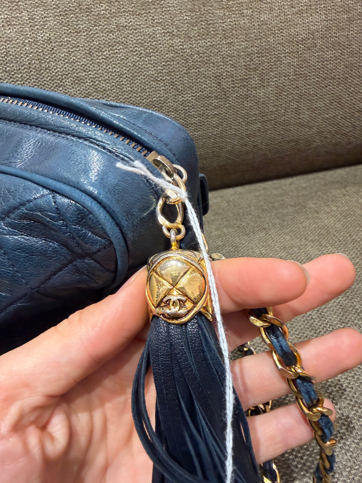 Sac Chanel caméra bleu nuit 23/09