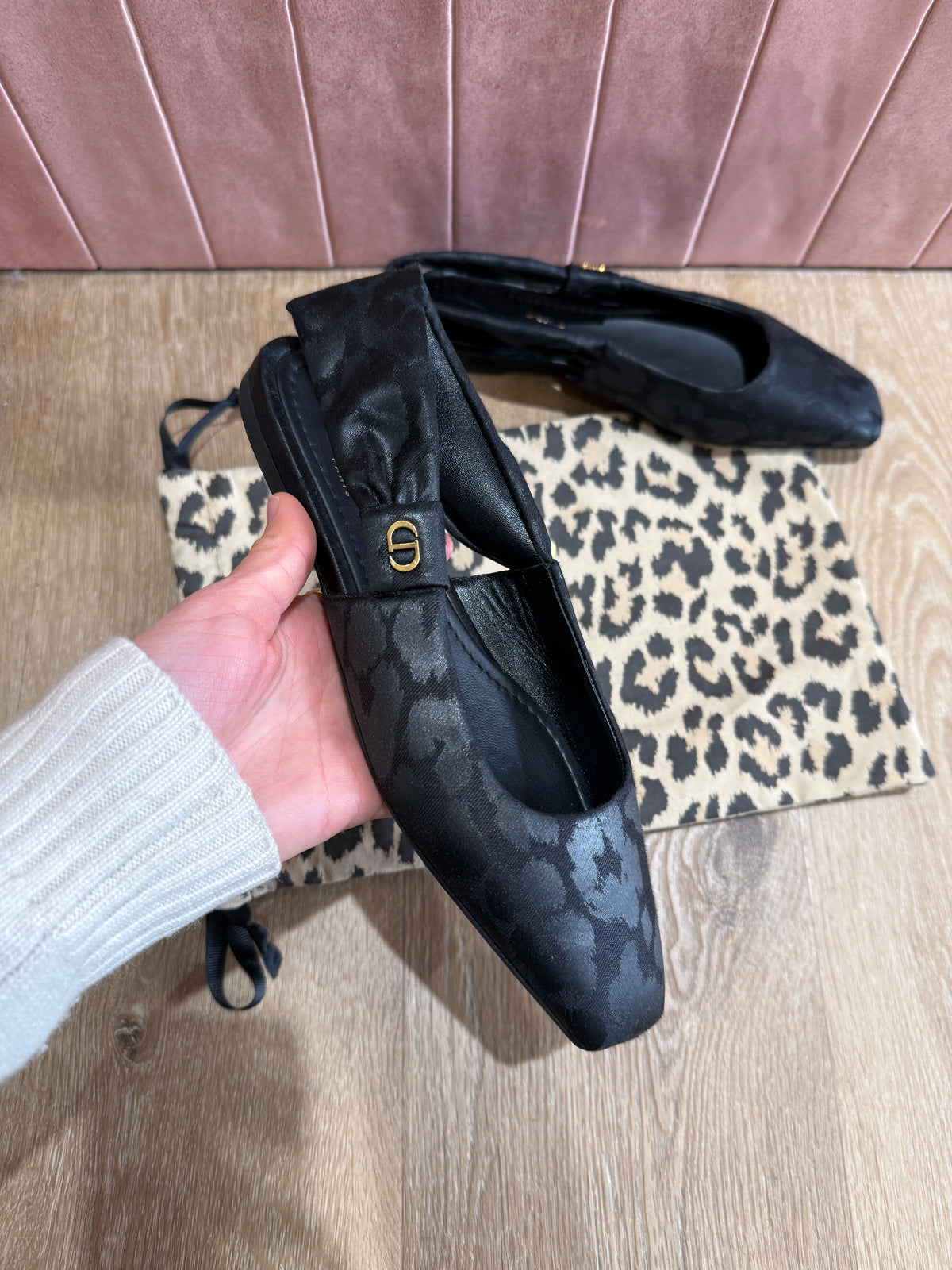 Ballerines mizza Christian Dior noir T.36