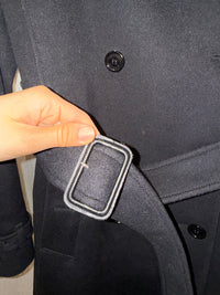 Burberry Manteau noir T.34 20/07